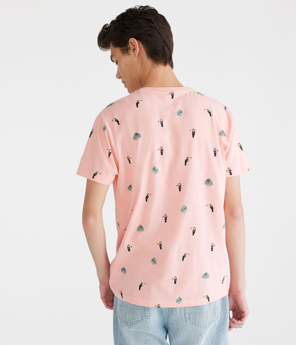 Toucan Palms Print Graphic Tee