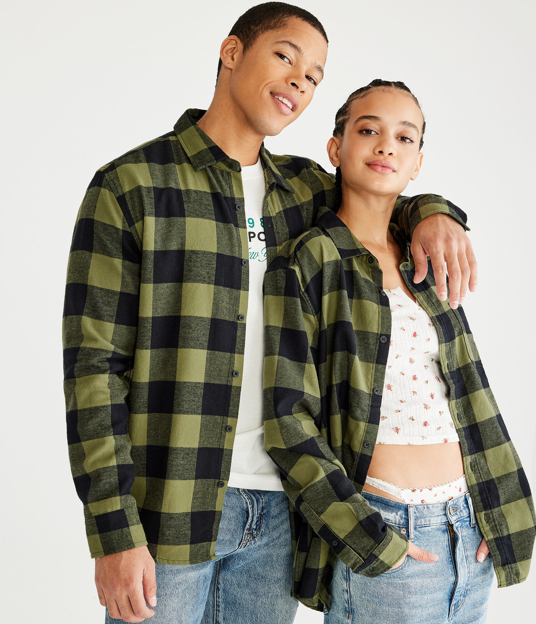 Long Sleeve Buffalo Check Softspun Flannel Shirt