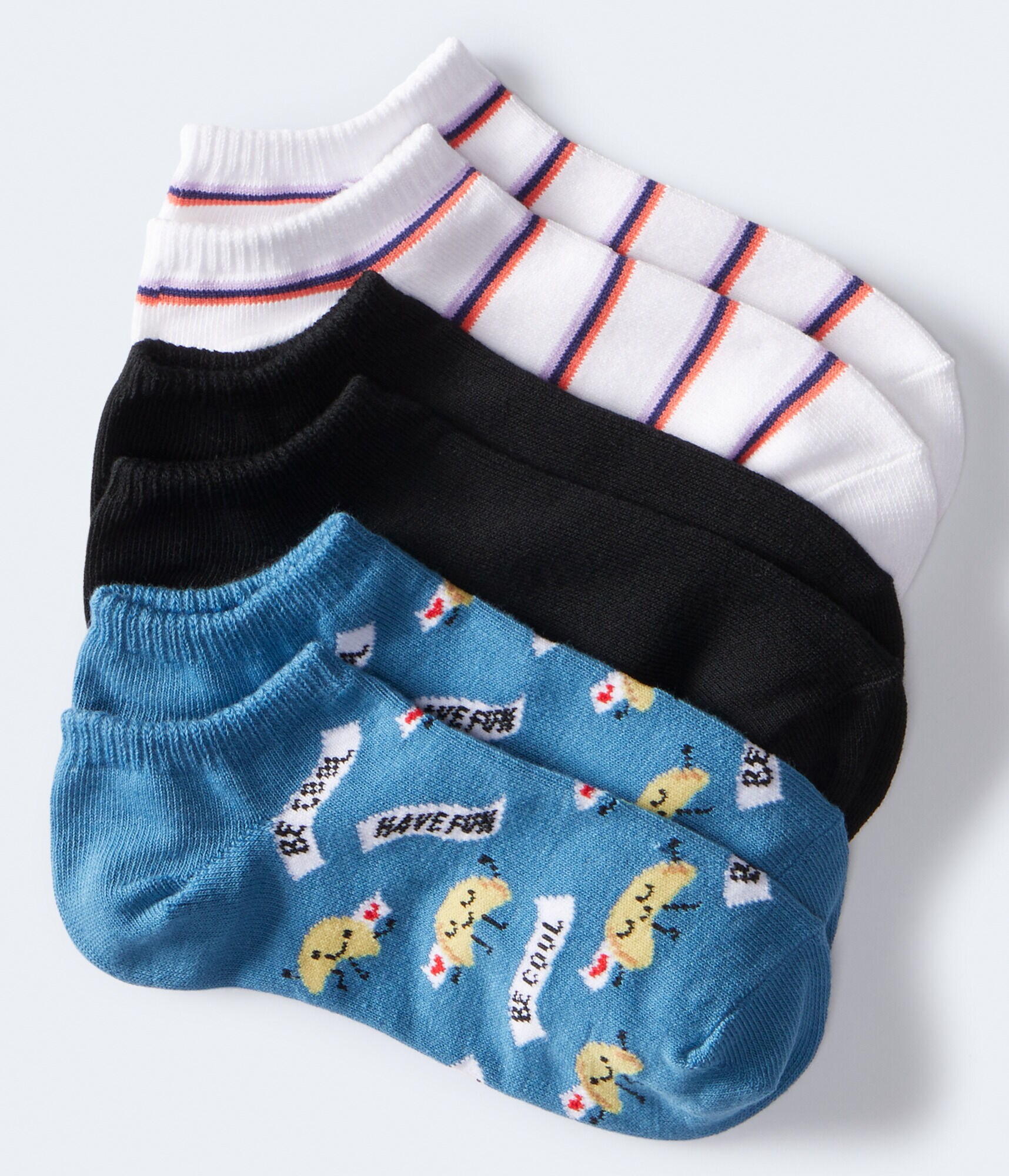 Fortune Cookie Ankle Sock 3-Pack