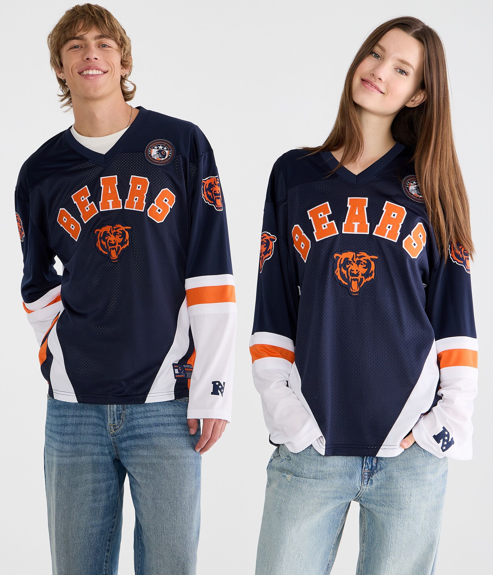 Long Sleeve Chicago Bears Mesh Top