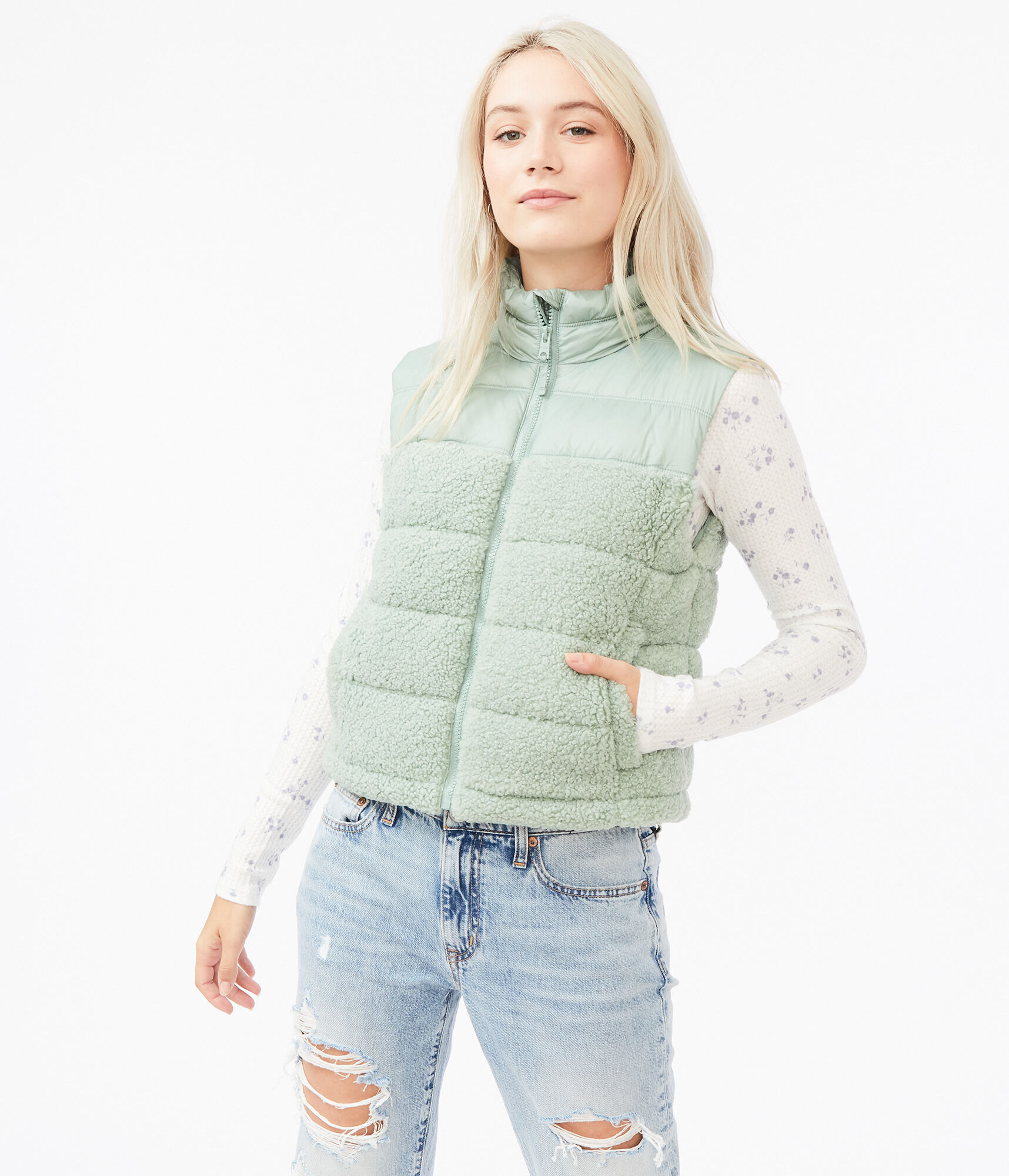 Puffer Sherpa Vest