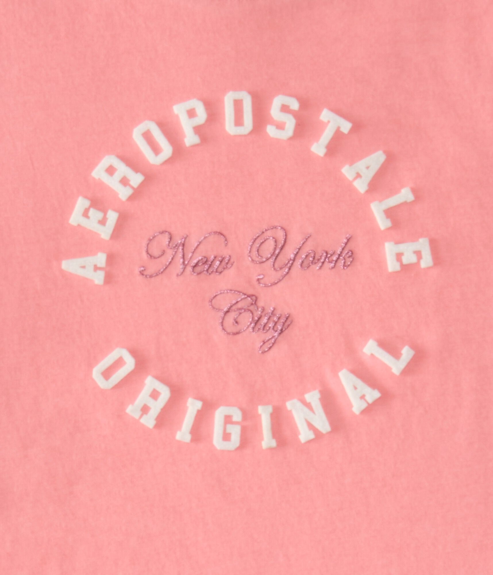 Aeropostale Circle Glitter Graphic Tee