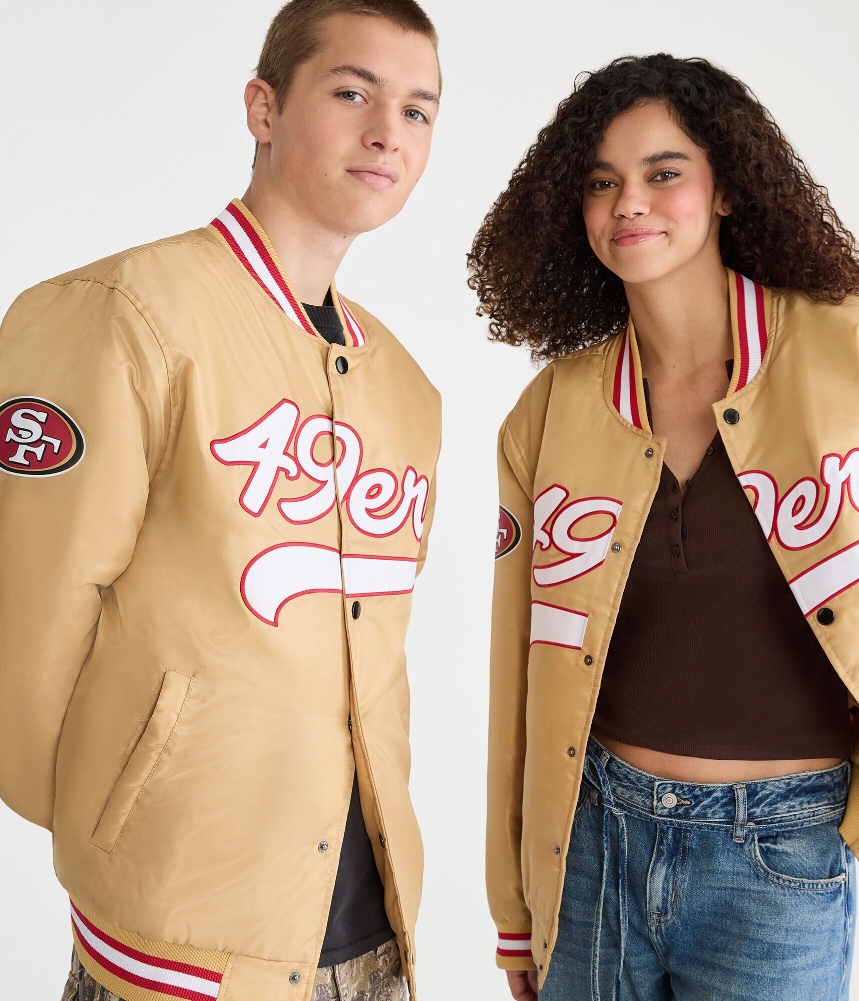 San Francisco 49ers Satin Bomber Jacket