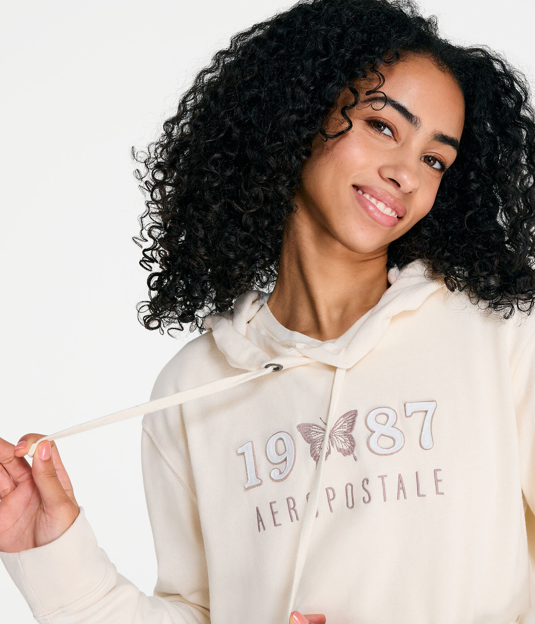 Aeropostale 1987 Butterfly Pullover Hoodie