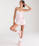 Pointelle Lace Knit Sleep Shorts