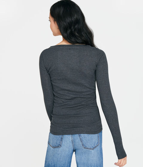 Long Sleeve Aero NYC Graphic Henley Long Sleeve Aero NYC Graphic Henley