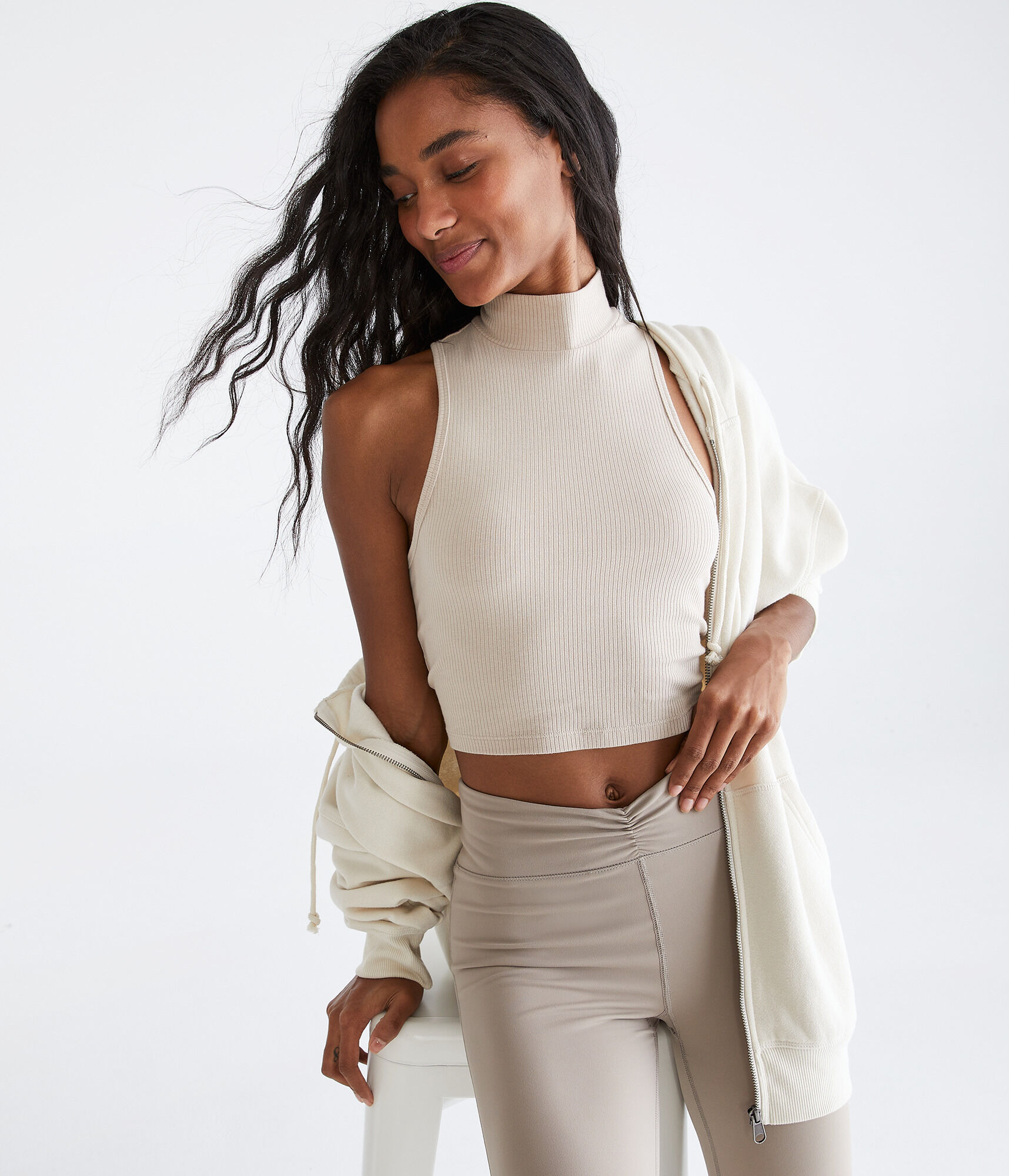 Seriously Soft Cropped Mock-Neck Tank