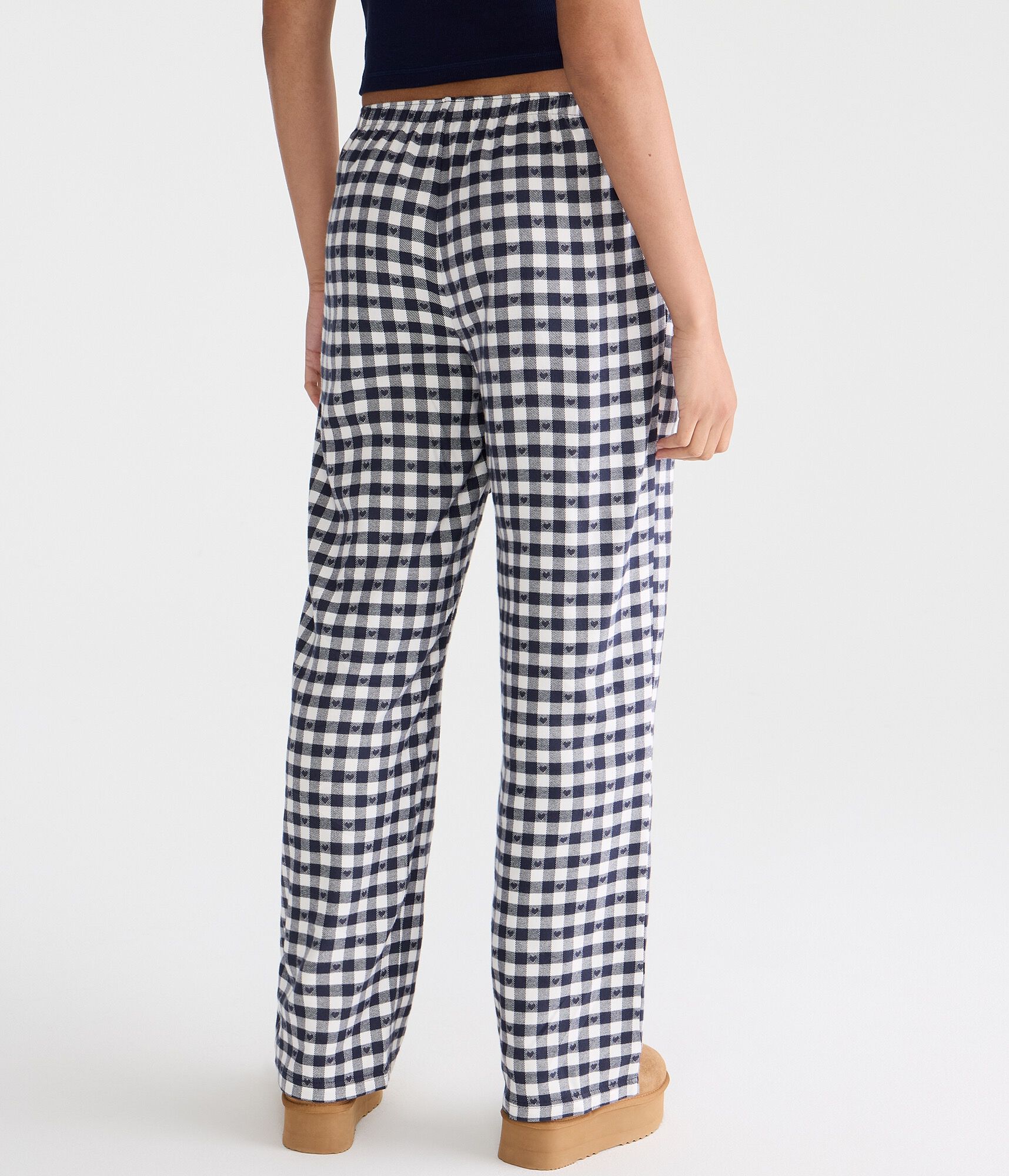 Heart Check Flannel Sleep Pants