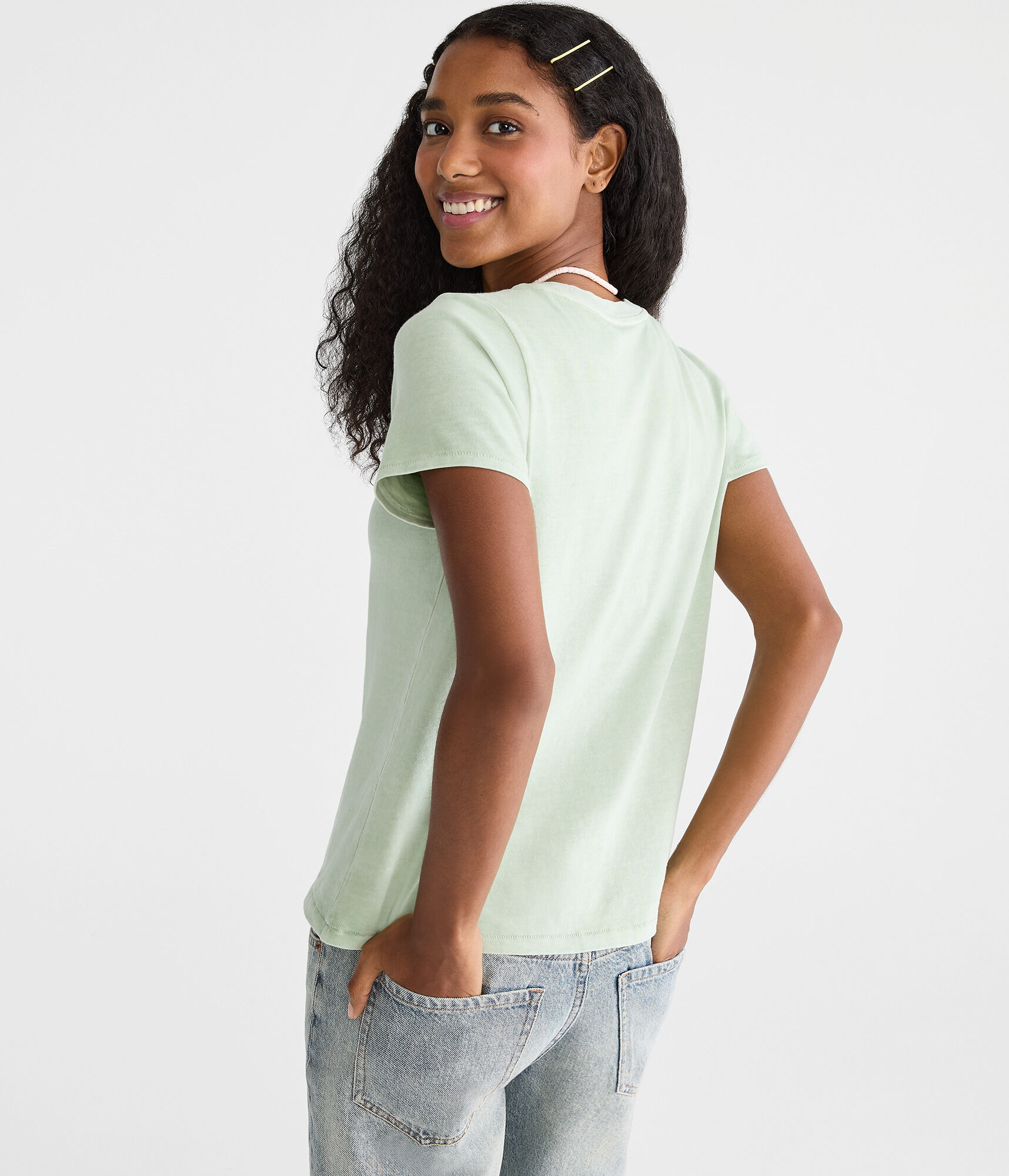 Washed Vintage Fit Crew Tee - SKU MERGED TO 80644558