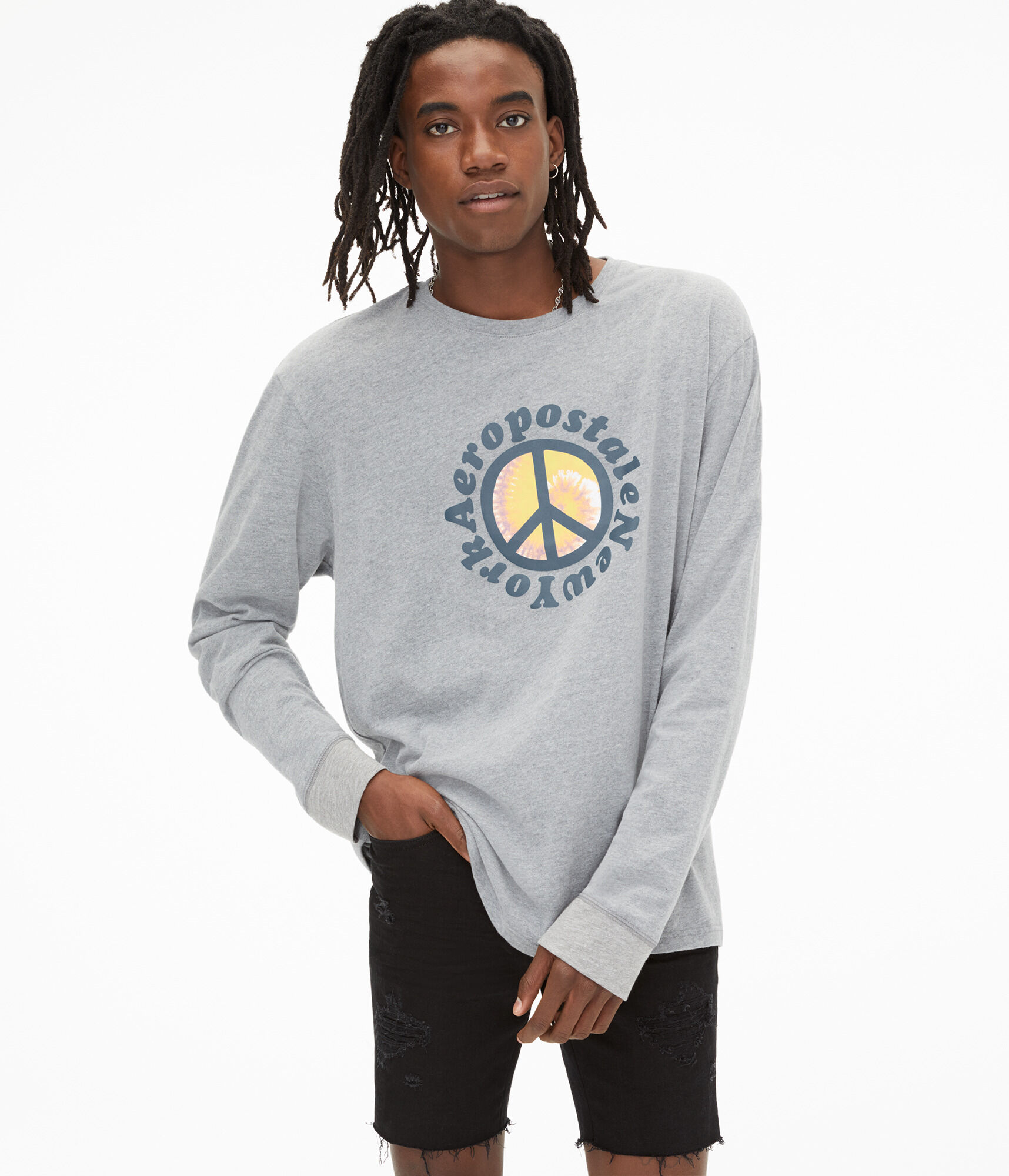 peace sign graphic tee