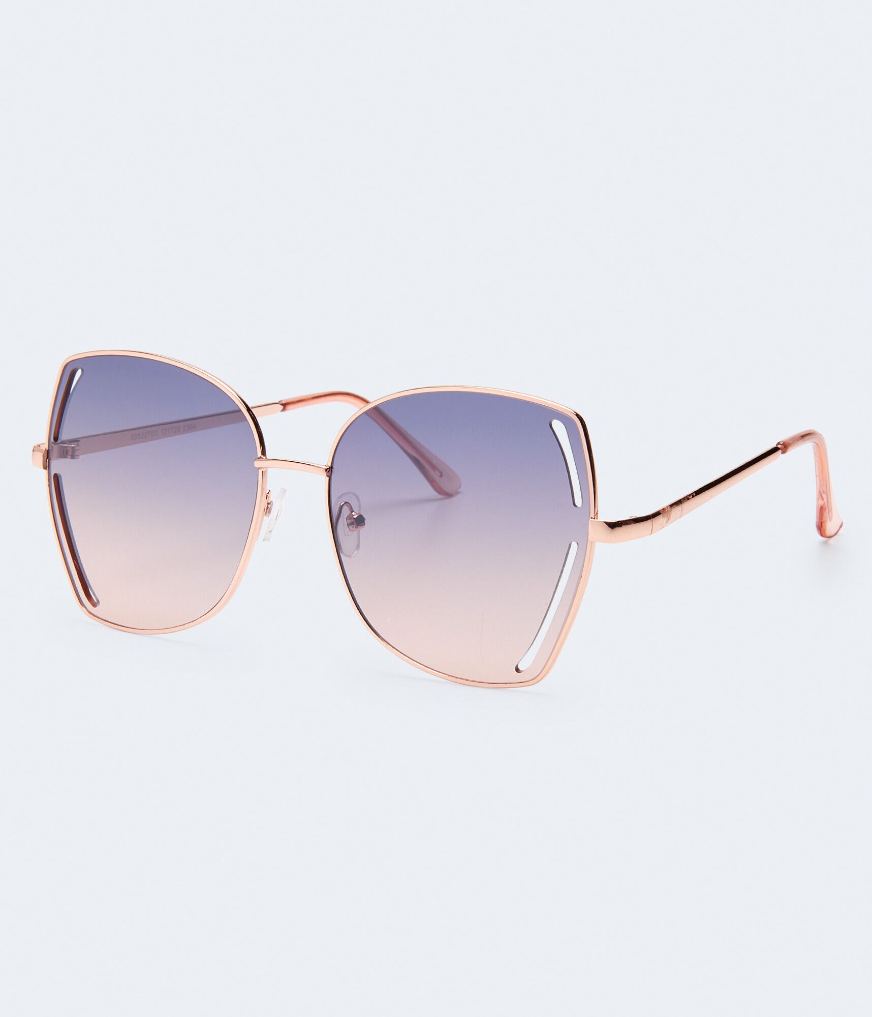 Ombr&eacute; Cutout Butterfly Sunglasses
