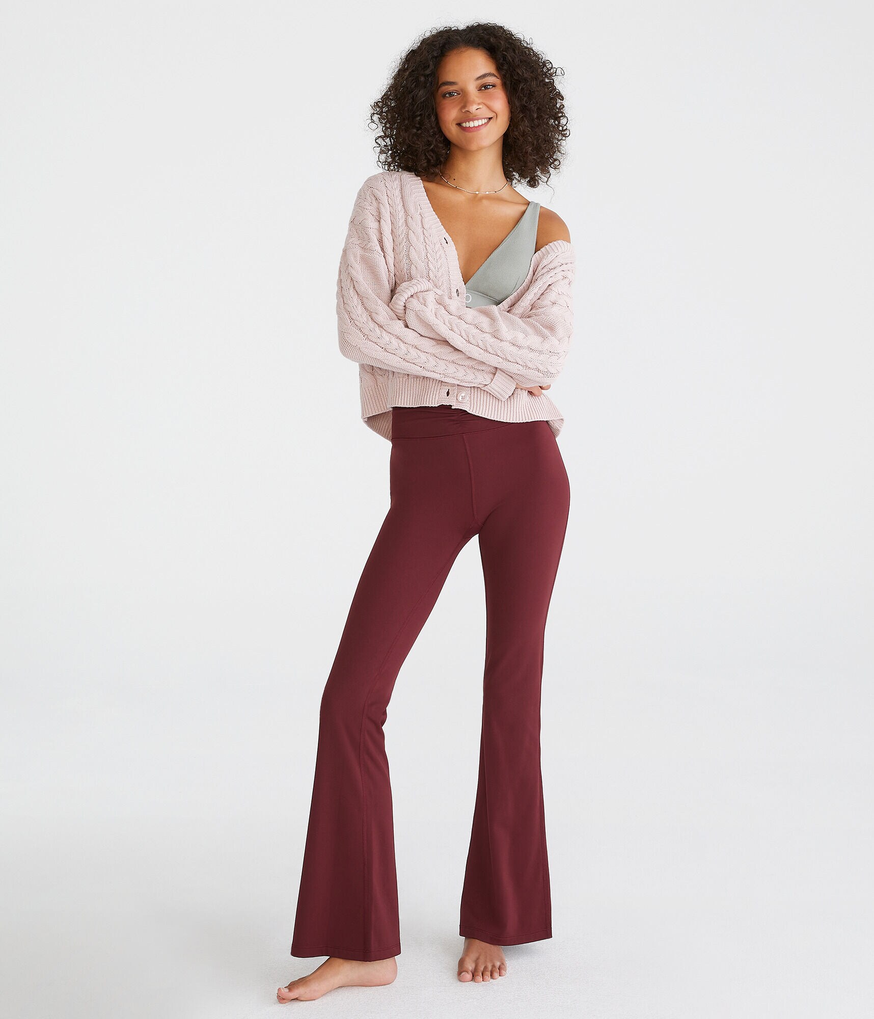 Air Soft High-Rise Cinch Flare Leggings