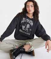 Death Row Records Oversized Pullover Hoodie