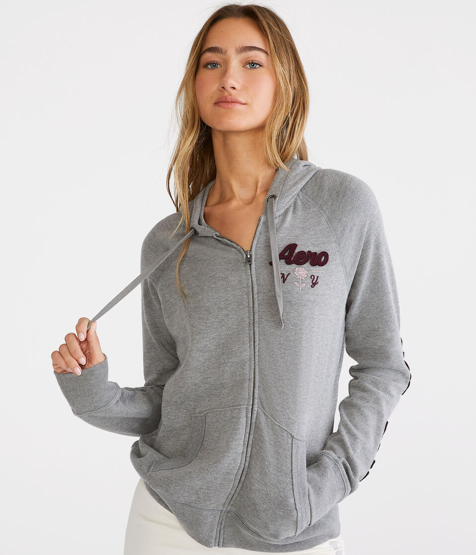 Aero New York Rose Full-Zip Hoodie