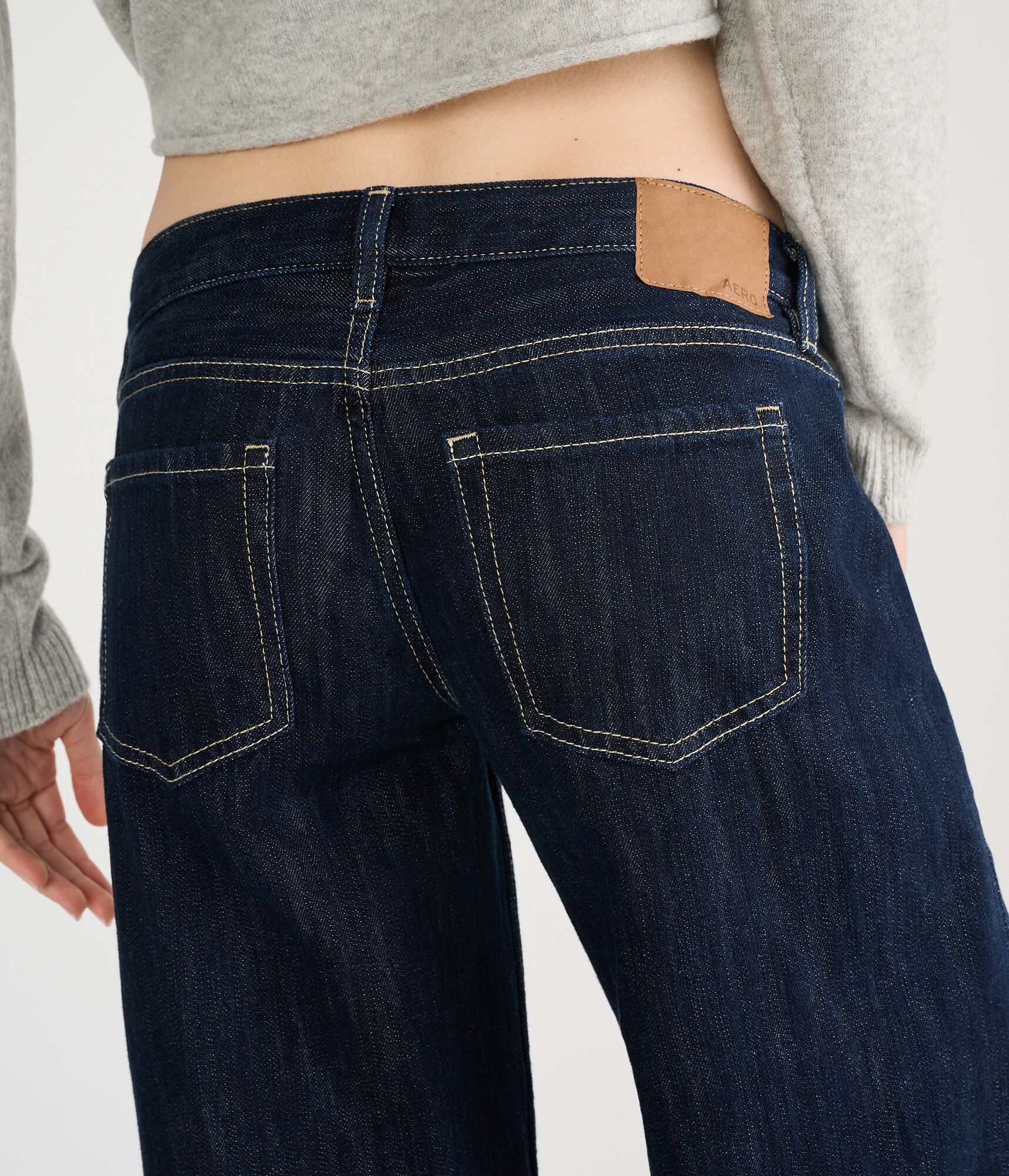 Super Low-Rise Ultra Wide Leg Jean