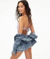 Floral Side-Tie One-Piece Swimsuit