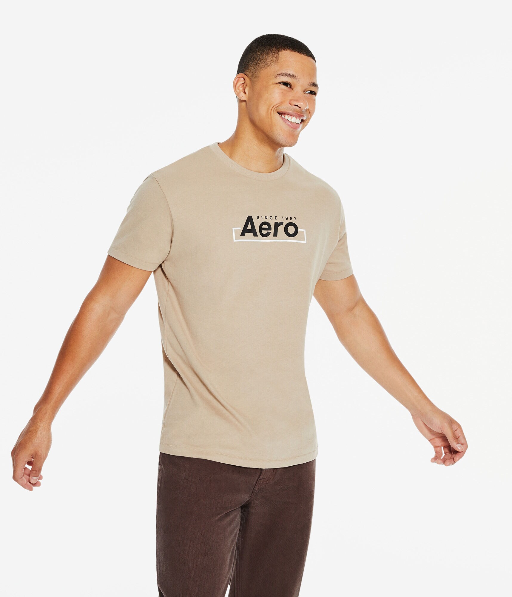 Aero Centered Box Logo Graphic Tee