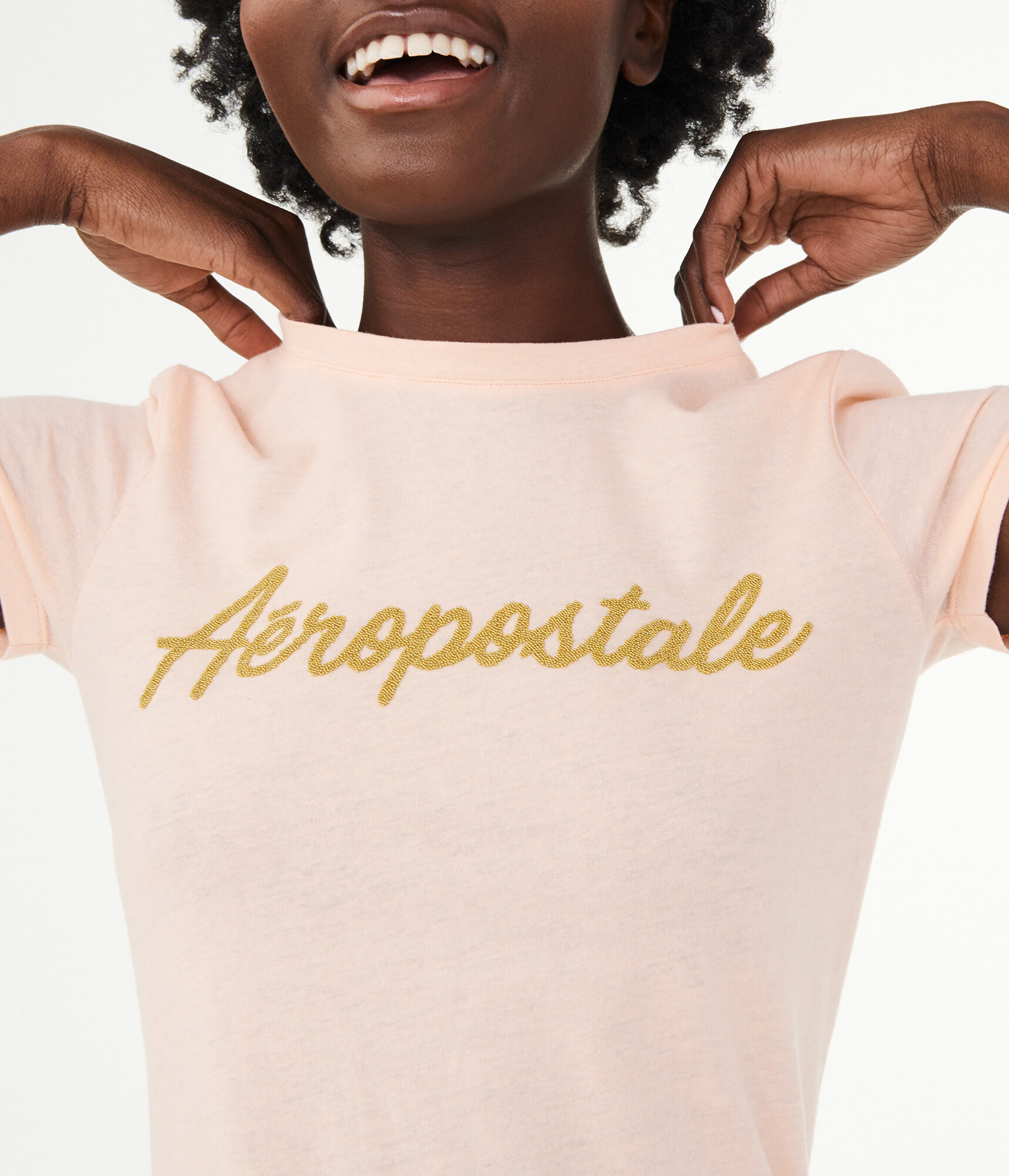 Beaded Aeropostale Graphic Tee
