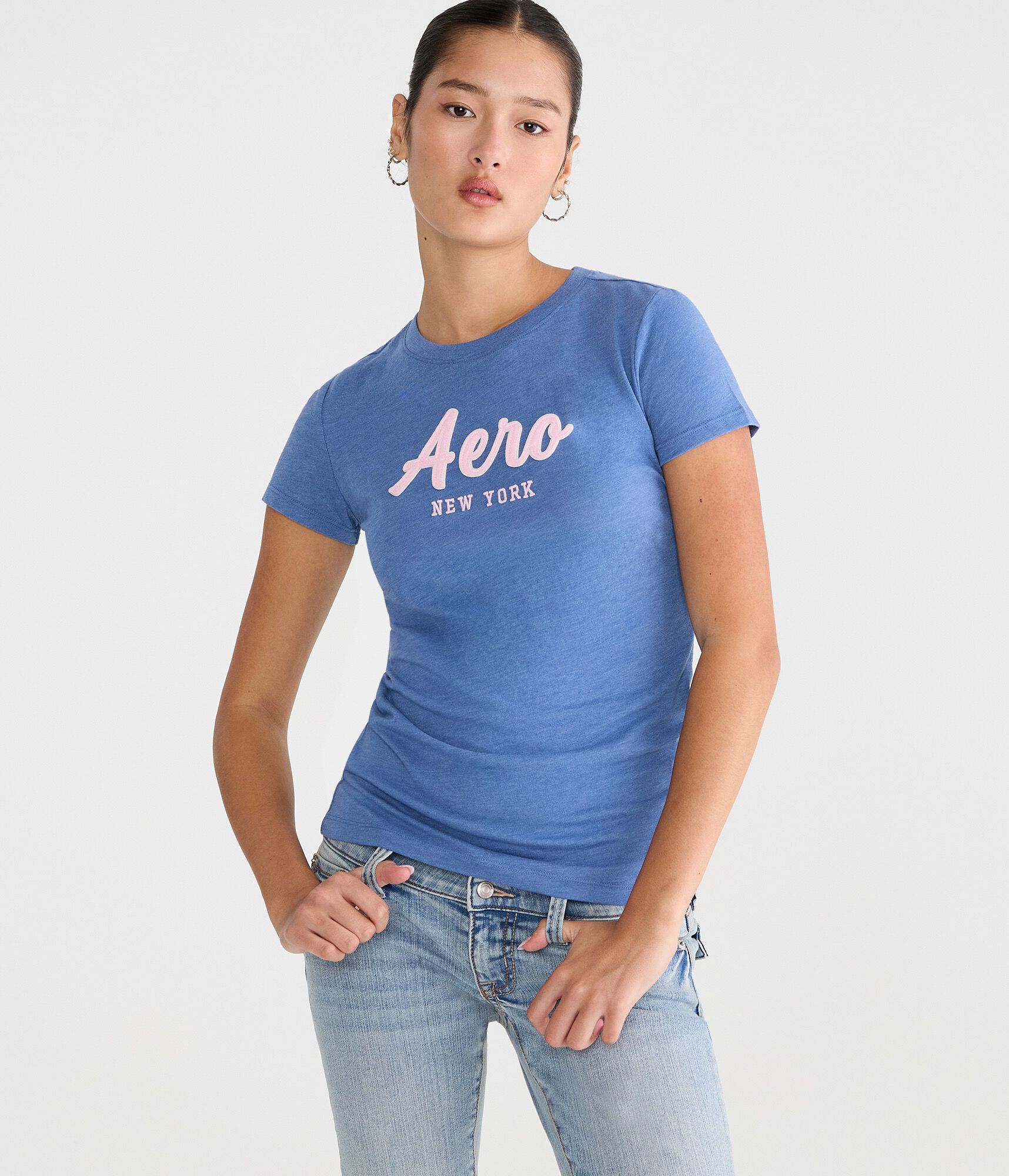 Aero Script Appliqué Graphic Tee