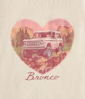 Ford Bronco Heart Oversized Graphic Tee