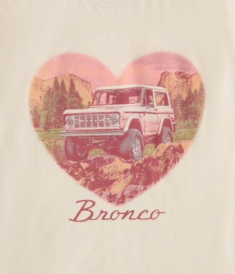 Ford Bronco Heart Oversized Graphic Tee Ford Bronco Heart Oversized Graphic Tee