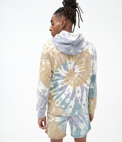 Aeropostale Logo Tie-Dye Pullover Hoodie Aeropostale Logo Tie-Dye Pullover Hoodie