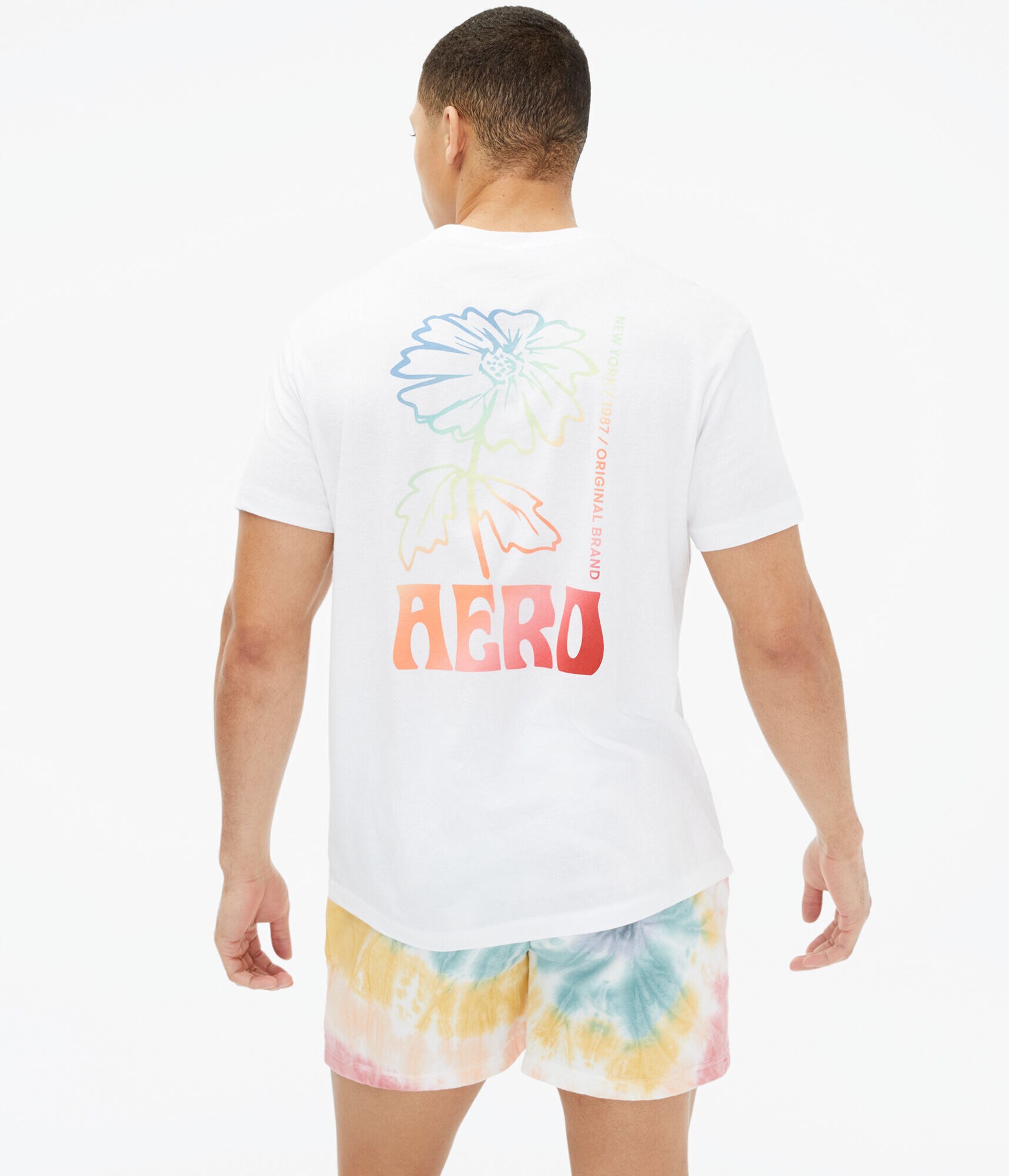 Aero Rainbow Flower Graphic Tee