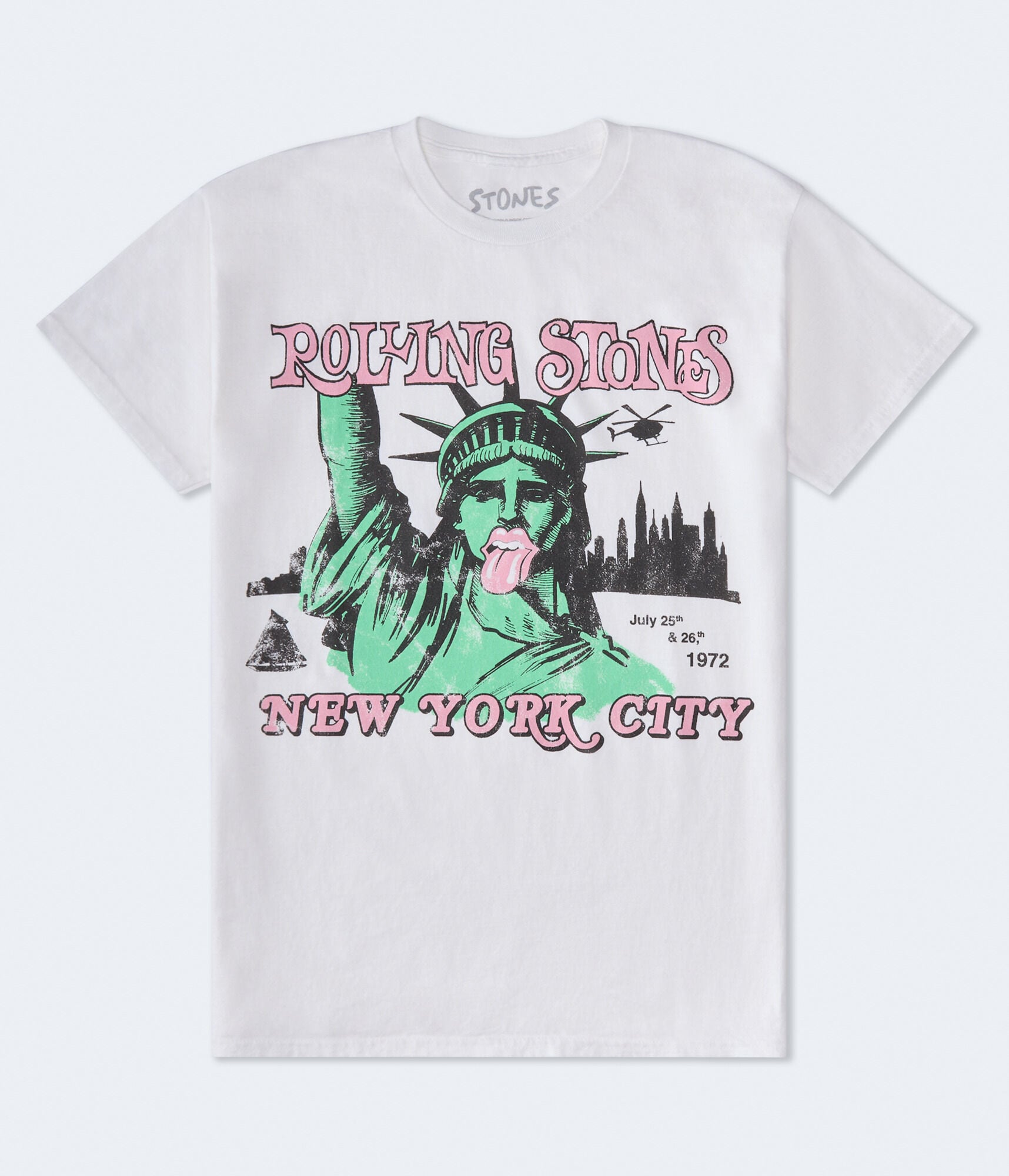 Rolling Stones Statue Of Liberty Oversized Graphic Tee