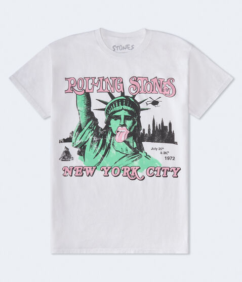 Rolling Stones Statue Of Liberty Oversized Graphic Tee Rolling Stones Statue Of Liberty Oversized Graphic Tee