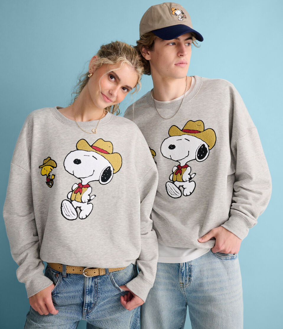 Peanuts® | Aéropostale Western Snoopy Cowboys Crew Sweatshirt