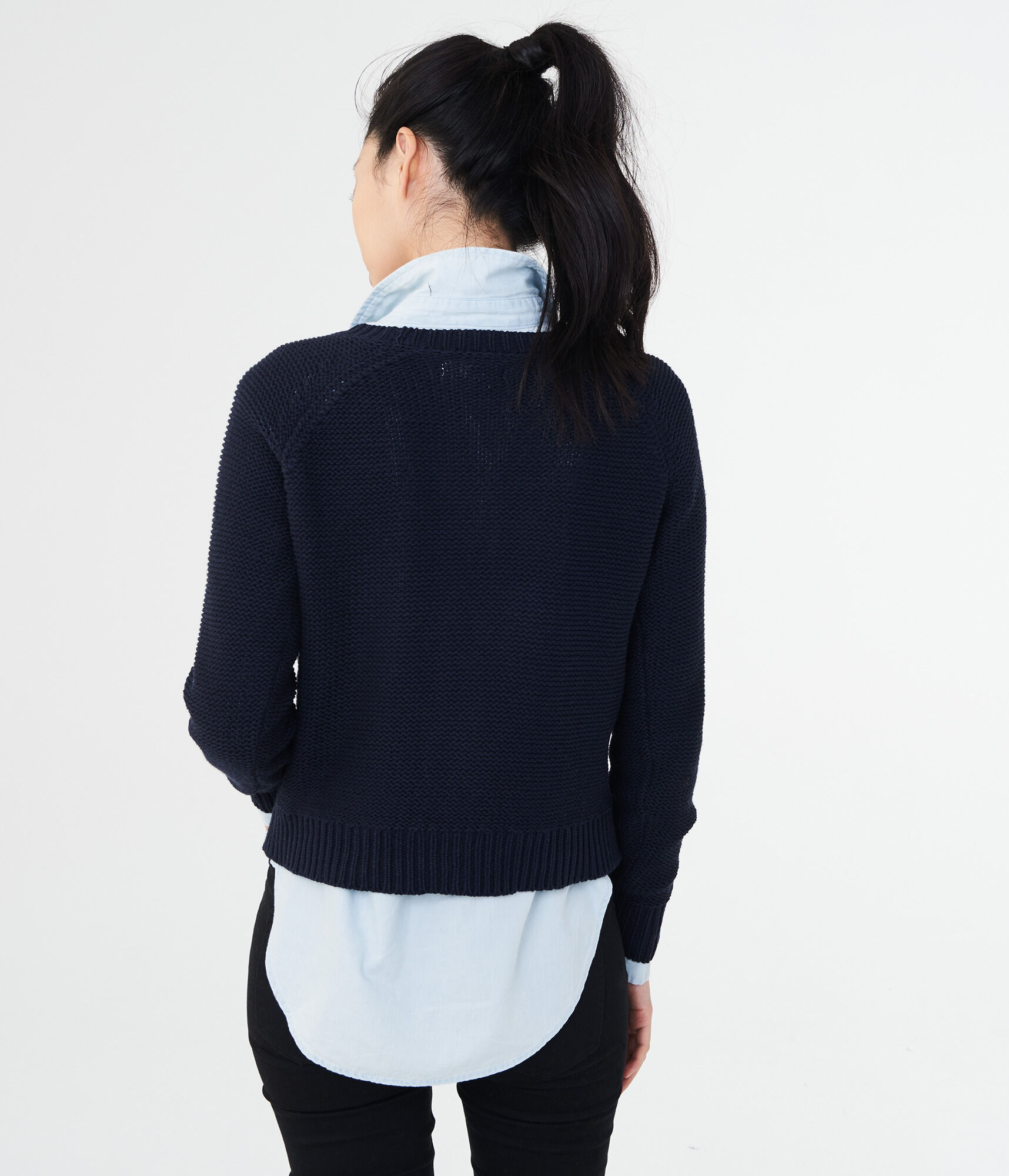 Solid Pointelle Sweater