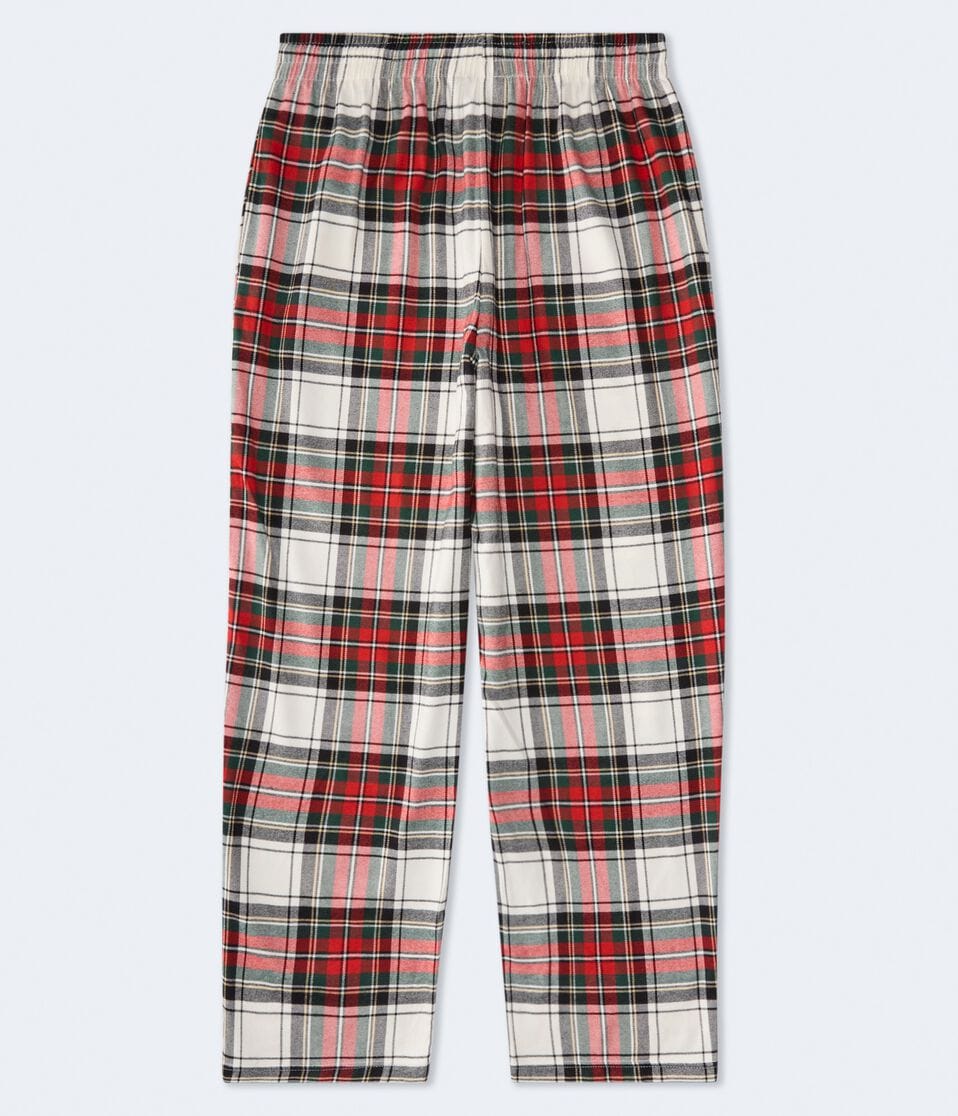 Football Snoopy Plaid Flannel Sleep Pants