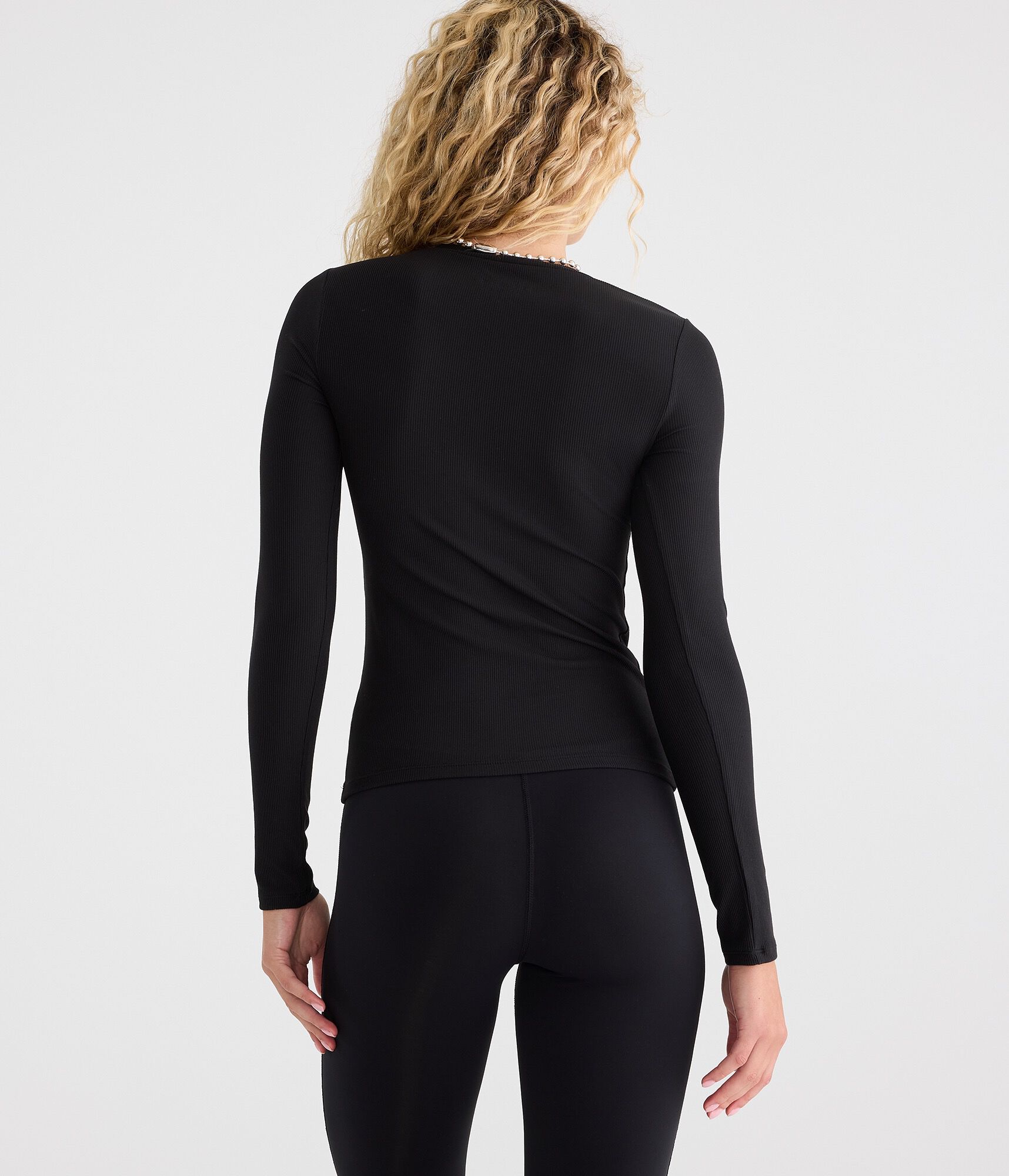 Long Sleeve Buttery Soft Notch-Neck Tee