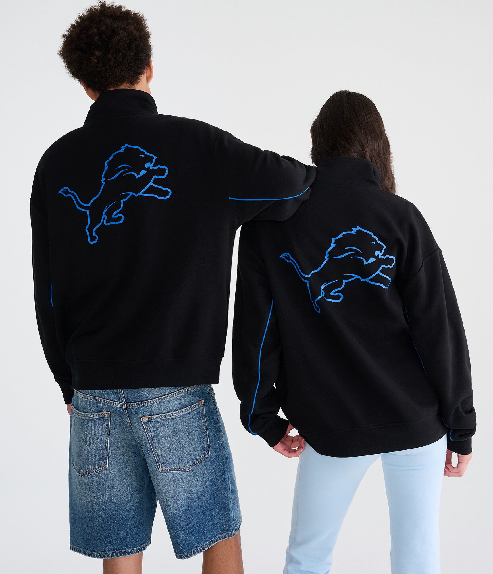 Detroit Lions Quarter-Zip Sweatshirt