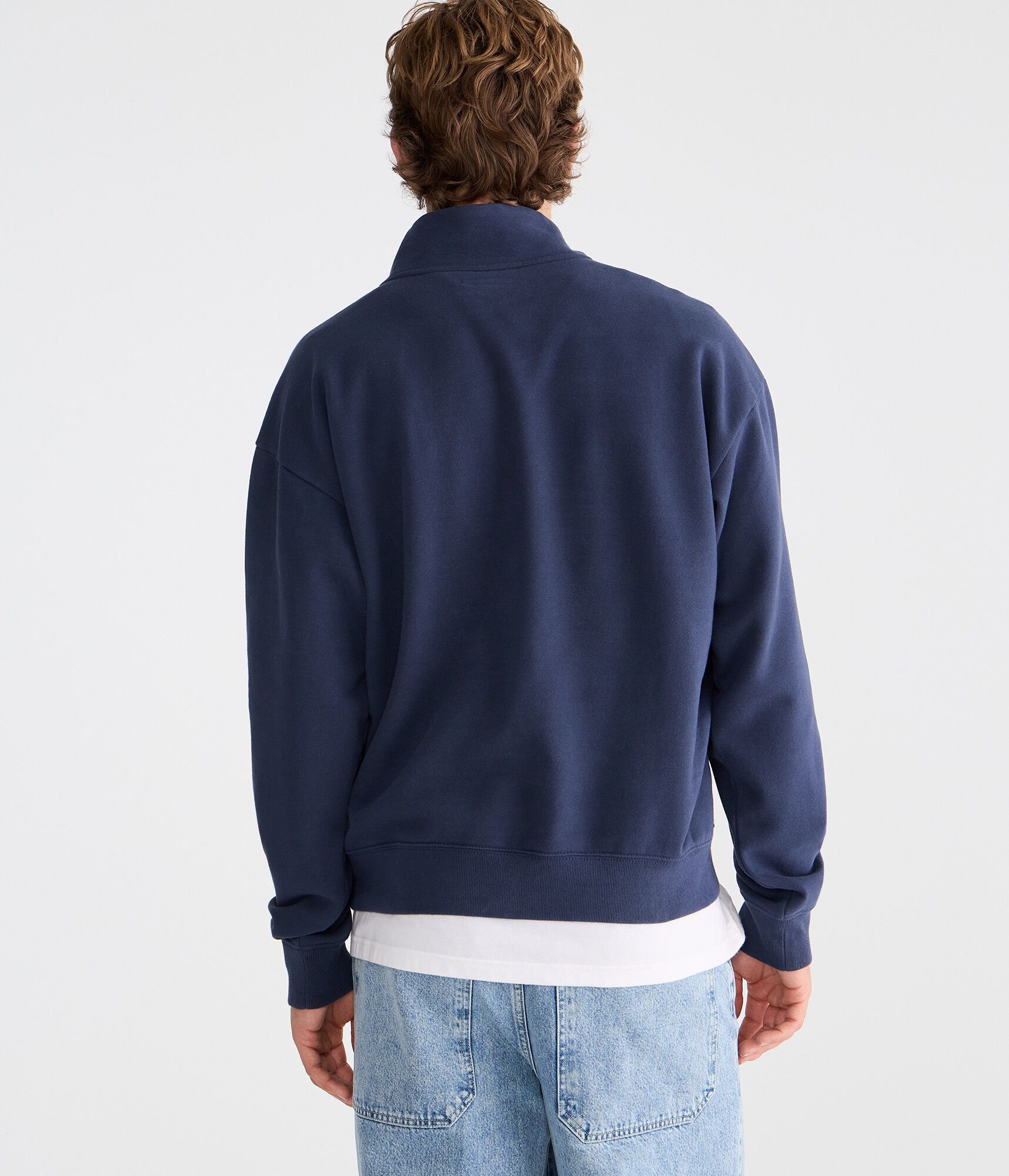 Cloud Soft Boxy Quarter-Zip Sweatshirt