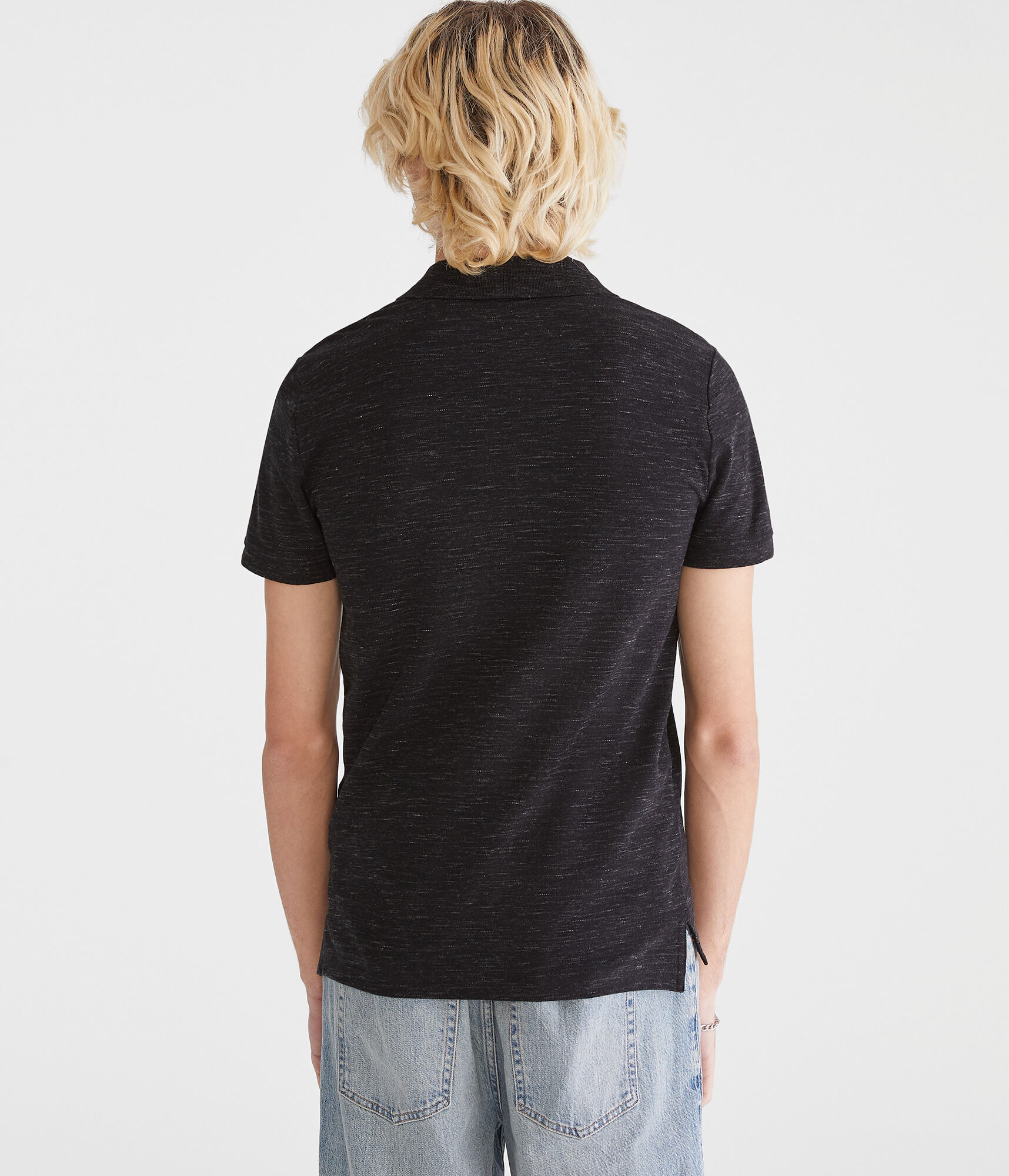 A87NY Stretch Piqu&eacute; Polo