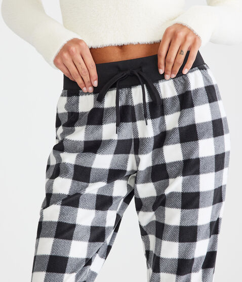 Buffalo Plaid Polyfleece Sleep Joggers Buffalo Plaid Polyfleece Sleep Joggers