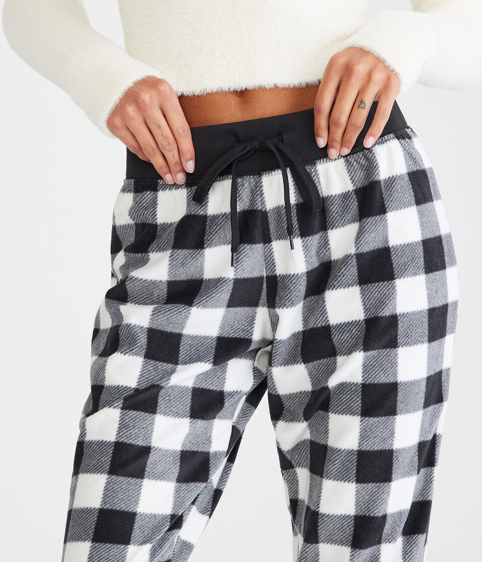 Buffalo Plaid Polyfleece Sleep Joggers