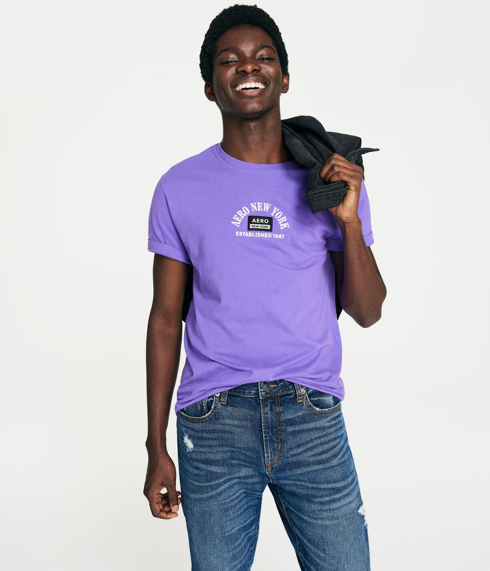 Aero New York Arch Appliqu&eacute; Graphic Tee