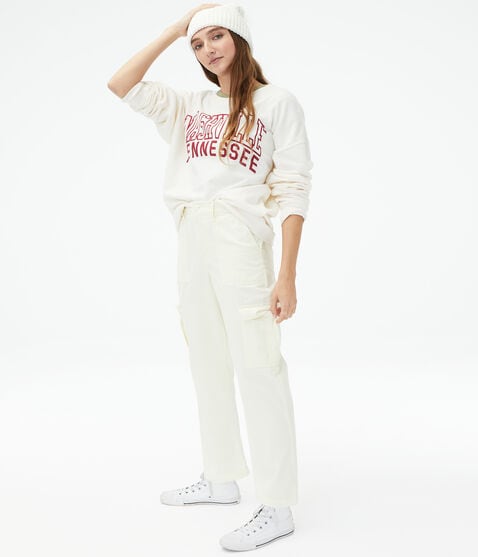 High-Rise Straight Cargo Pants