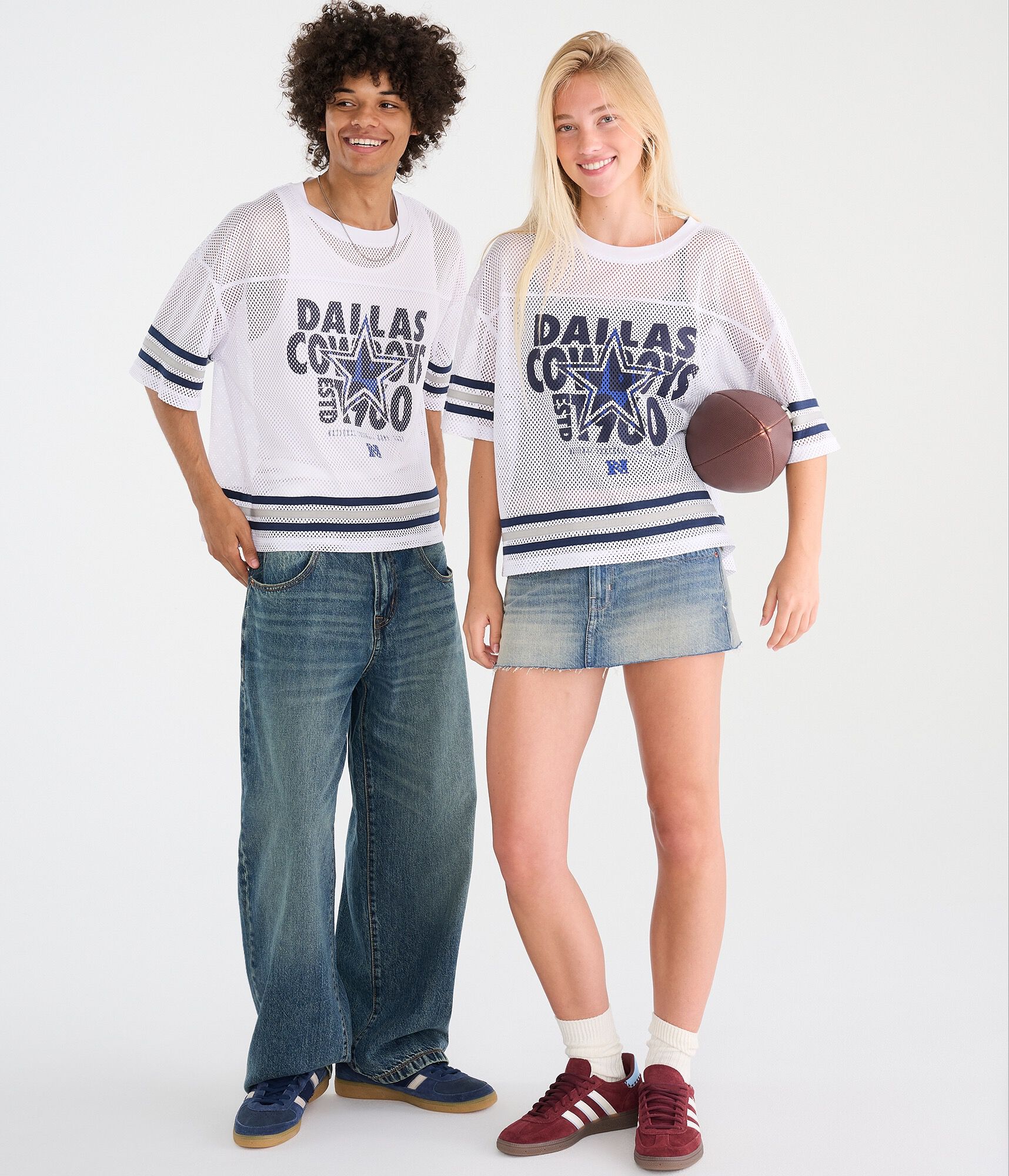 Dallas Cowboys Boxy Mesh Top