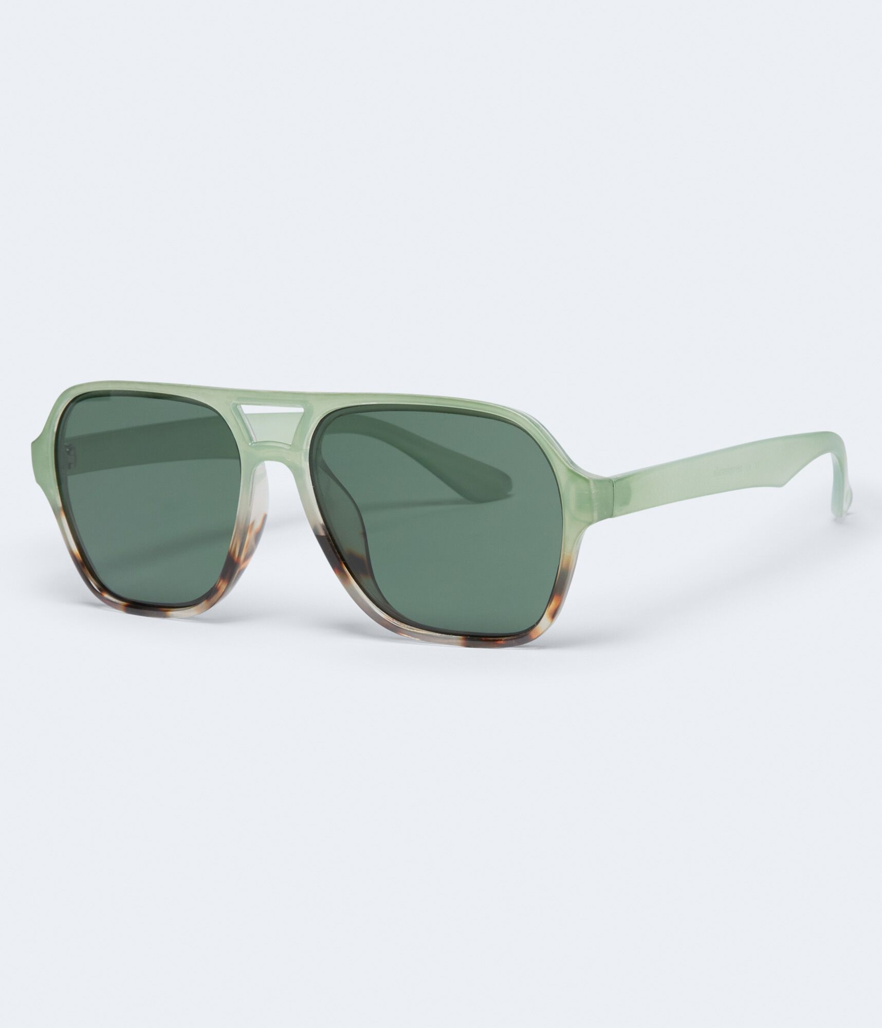 Tortoiseshell Ombr&eacute; Shield Sunglasses
