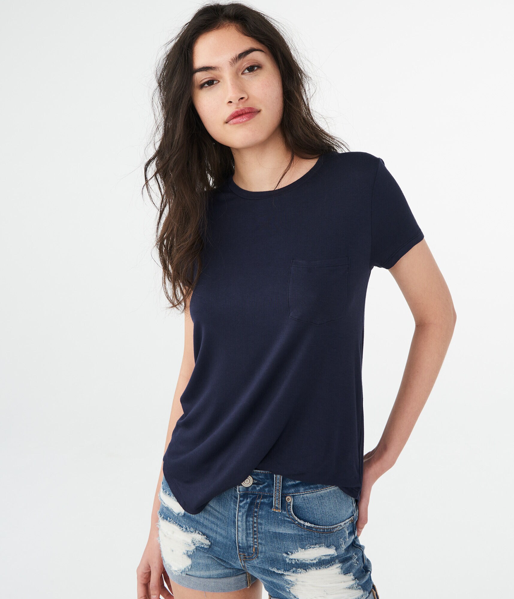 Seriously Soft Solid Crew Tee