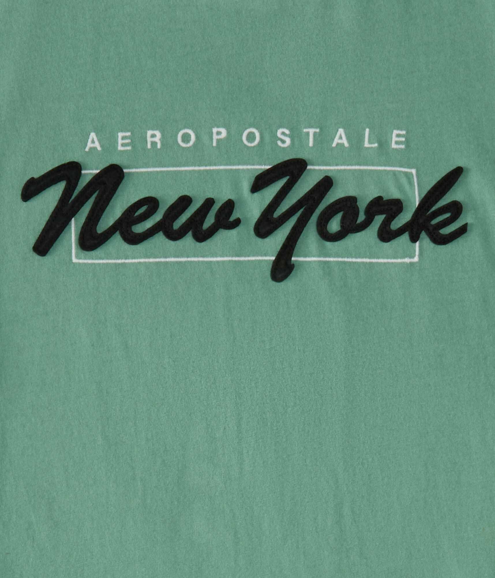 Aeropostale New York Box Logo Appliqué Graphic Tee