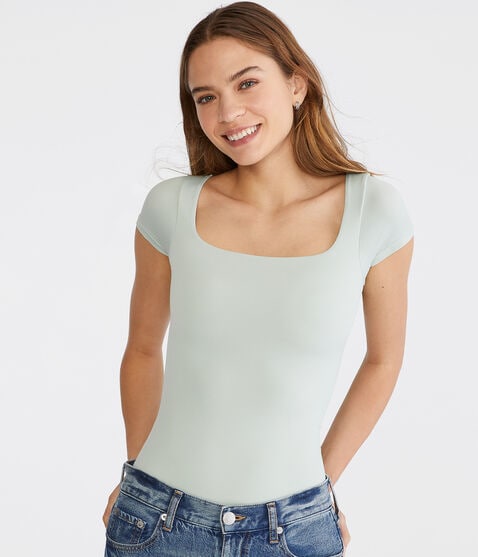 Seriously Soft Sculpt Square-Neck Tee