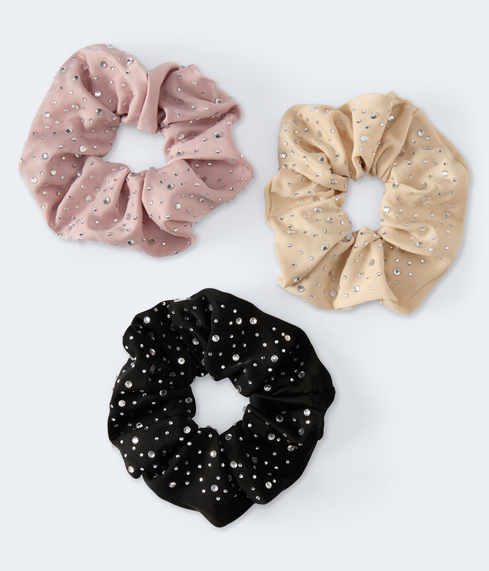Rhinestone Scrunchie 3-Pack