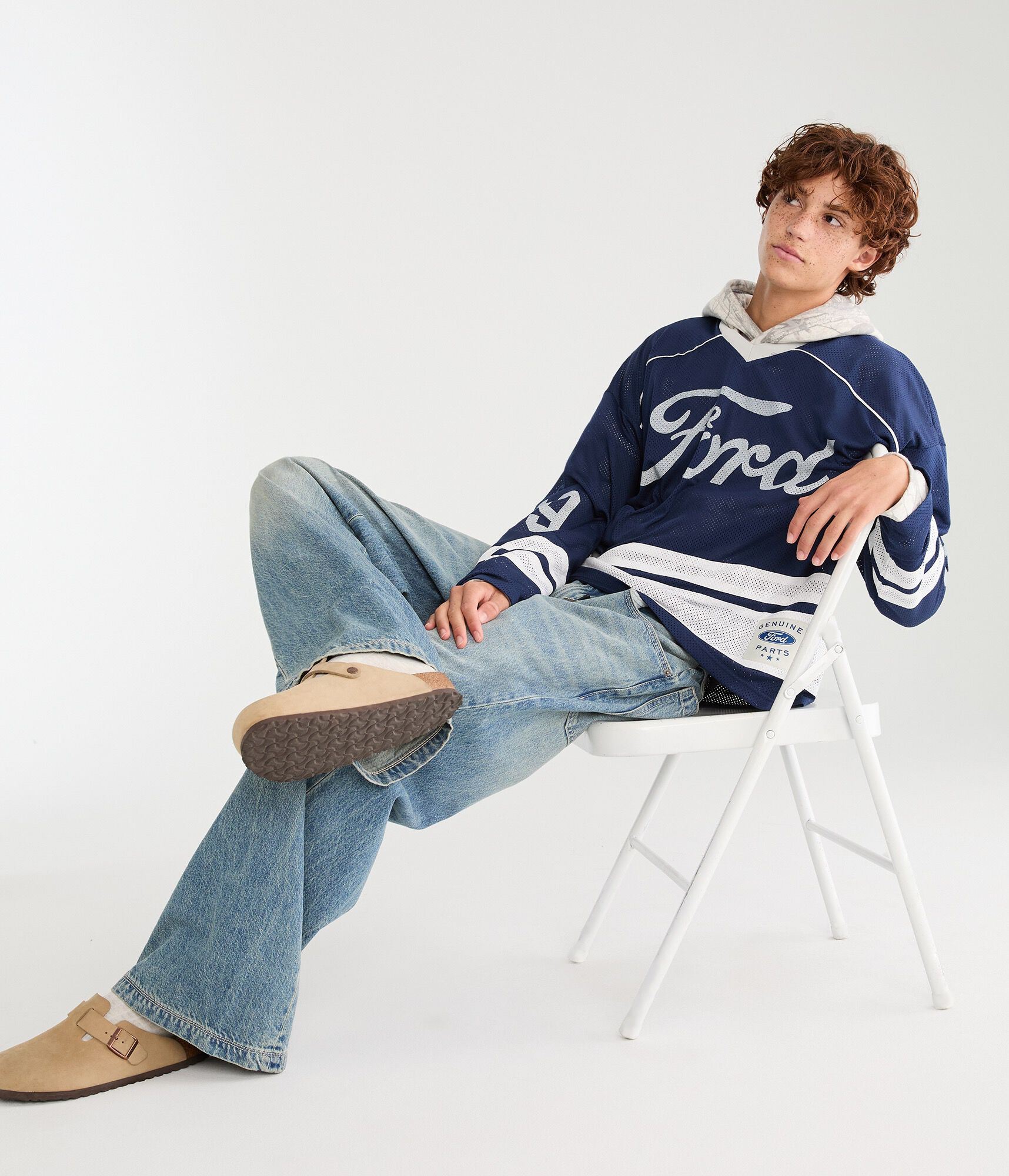 Long Sleeve Ford Mesh Hockey Top