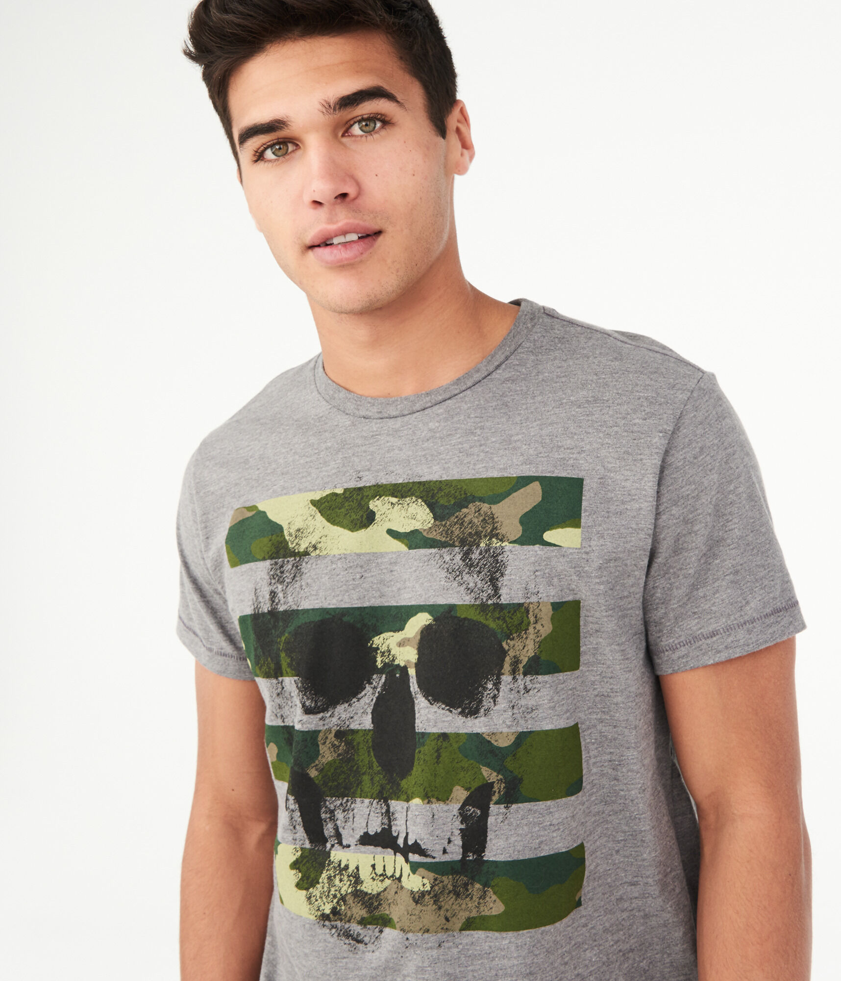 Camo Skull Graphic Tee