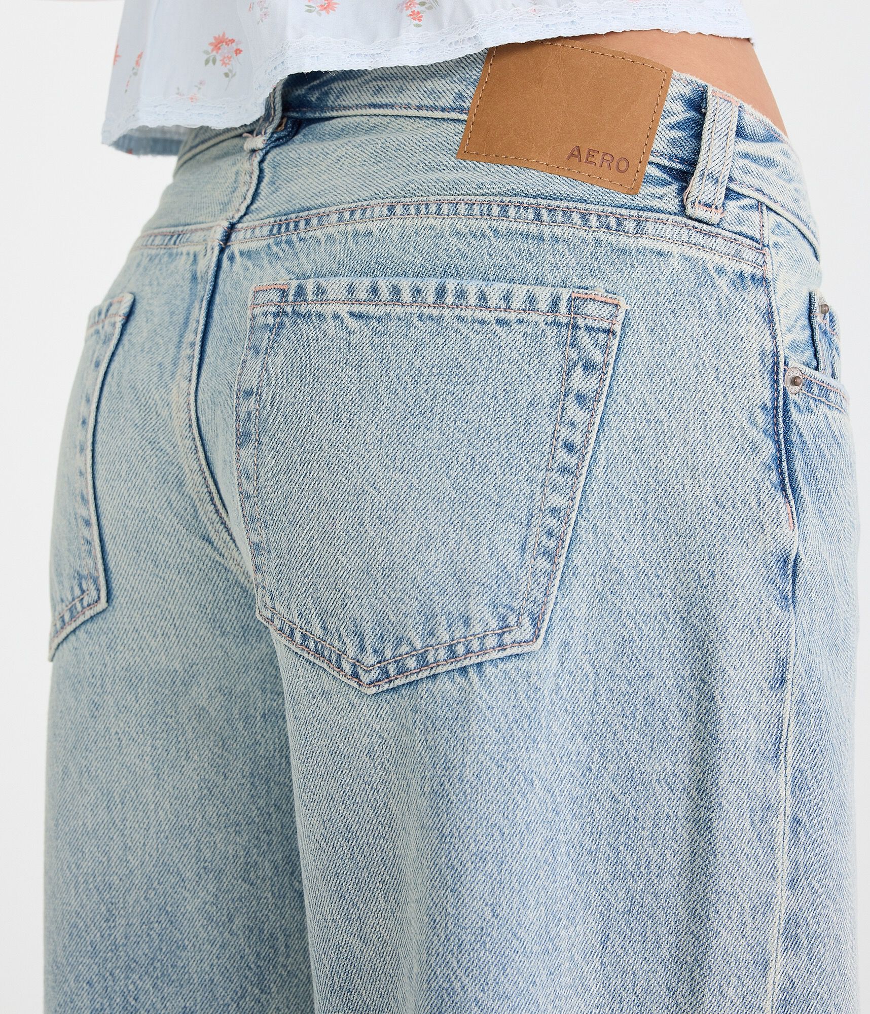 Super Low-Rise Ultra Wide Leg Jean