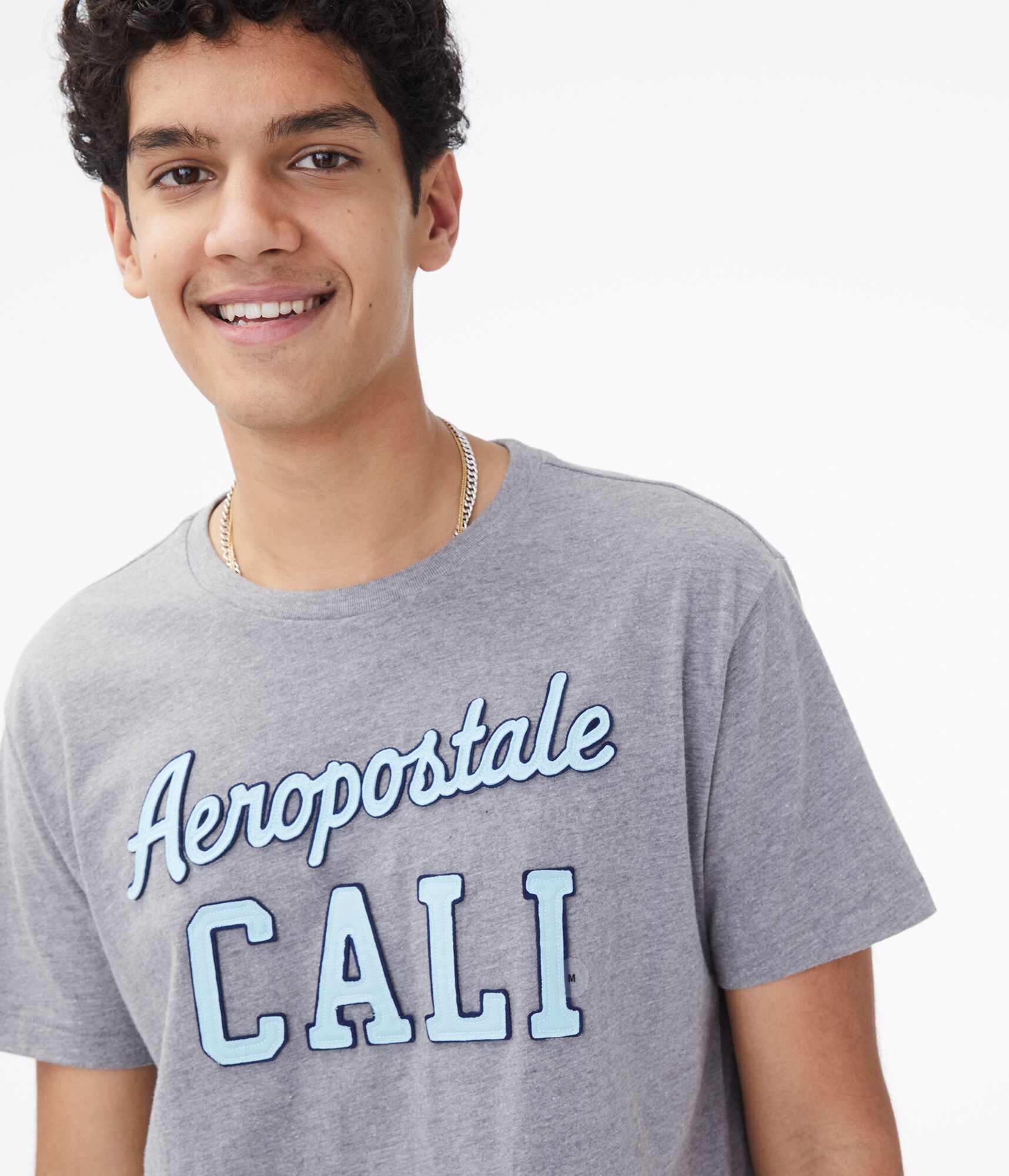 Aeropostale Cali Logo Appliqu&eacute; Graphic Tee